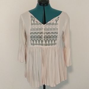 Anama lacy ruffle tunic